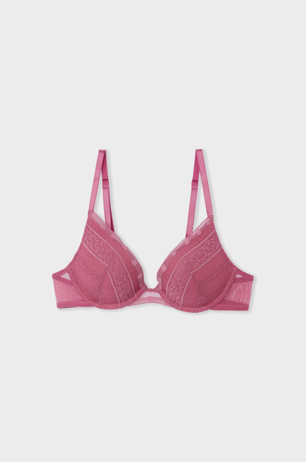 Bra N.2 - The Plunge Push-up in Lace;${refinementColor}