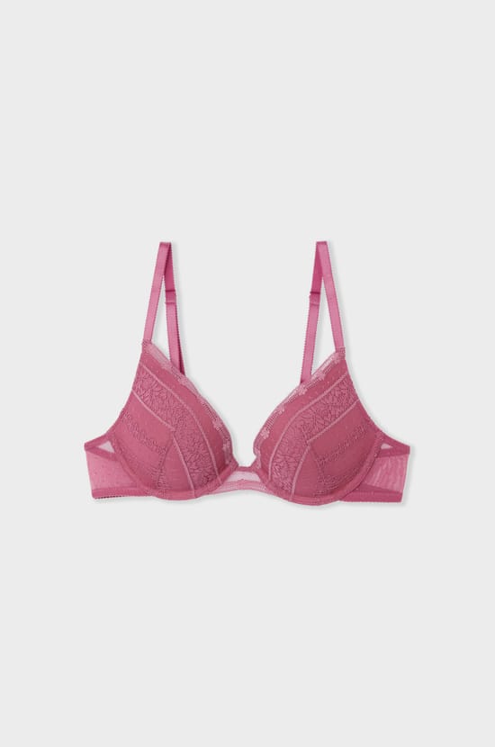 Bra N.2 - The Plunge Push-up in Lace;${refinementColor}