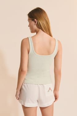 D&eacute;bardeur de pyjama en pointelle;${refinementColor}