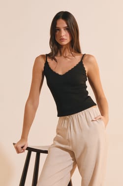 100% Cotton Camisole;${refinementColor}