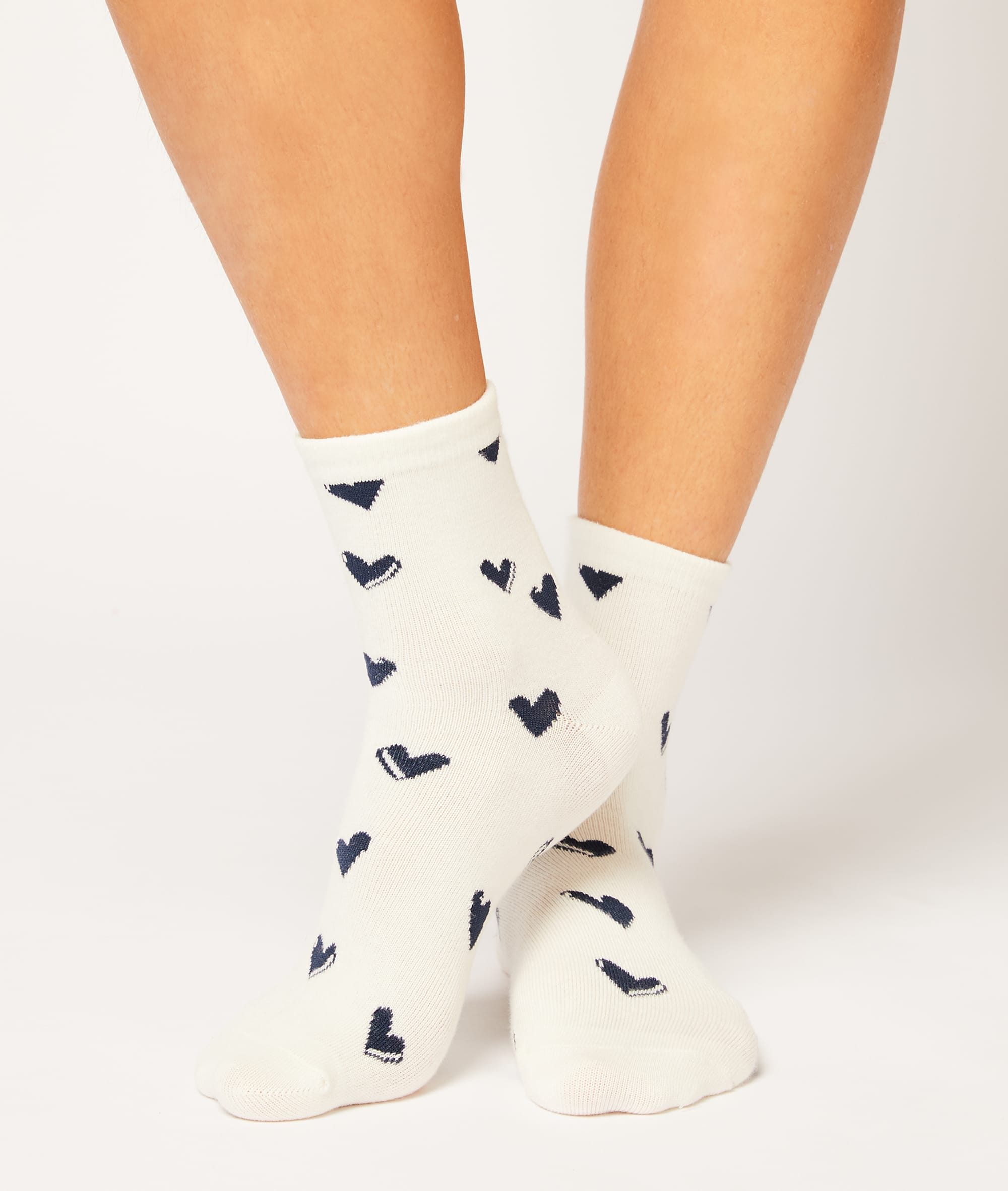 Chaussettes motifs coeurs