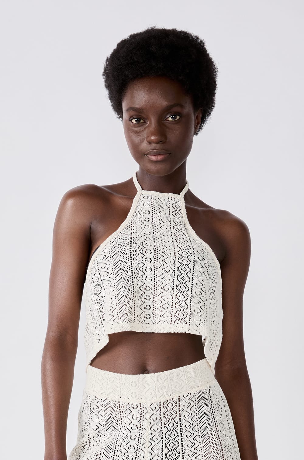 Crochet Backless Top;${refinementColor}