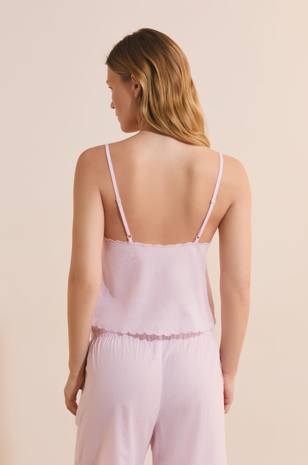 Top de pijama a rayas de algod&oacute;n;${refinementColor}