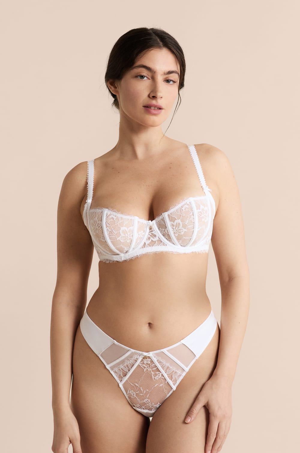 Balconette Bra in Lace;${refinementColor}