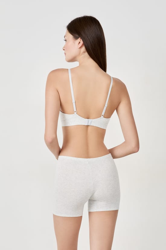Short cycliste en coton biologique extensible;${refinementColor}