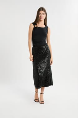 Mouwloze top met ring;${refinementColor}