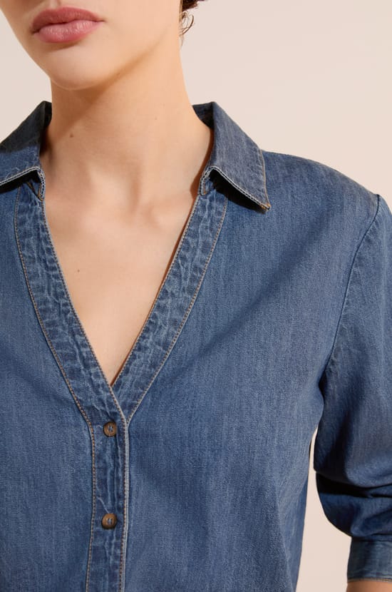 Chemise en jean;${refinementColor}