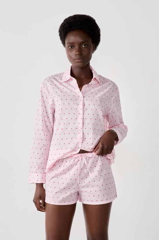 Short de pyjama à pois ;${refinementColor}