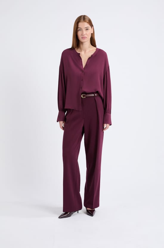 Wide Straight Trousers;${refinementColor}