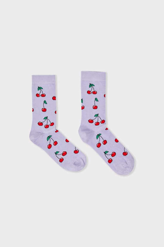 Chaussettes &agrave; motifs cerises Coucou Suzette;${refinementColor}