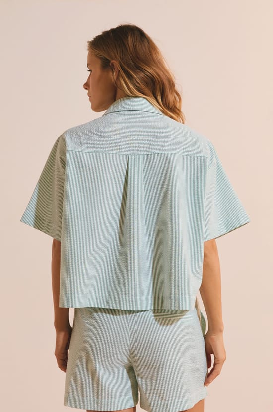 Pyjama Shirt with Cotton;${refinementColor}