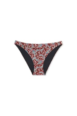 Bas de maillot de bain bikini fleuri;${refinementColor}
