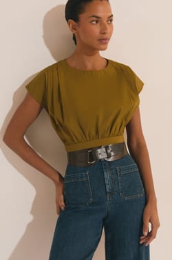 Top court en coton;${refinementColor}