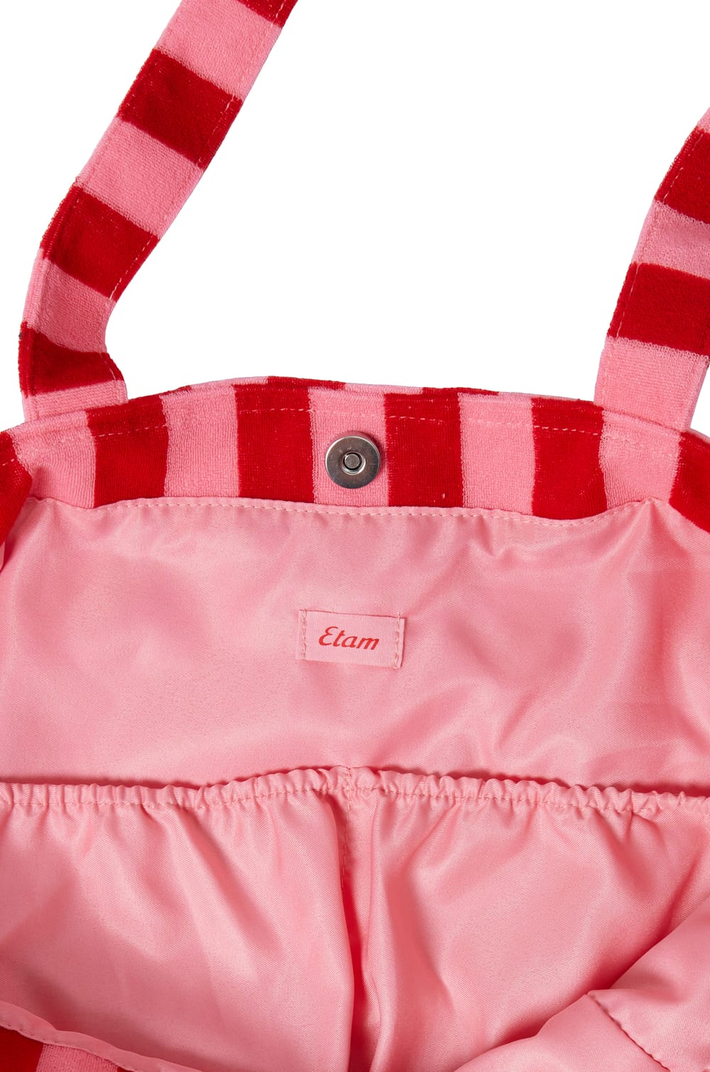 Sac en &eacute;ponge &agrave; rayures &agrave; motif citron;${refinementColor}