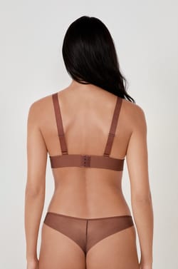 Soutien-gorge triangle sans armatures en tulle;${refinementColor}