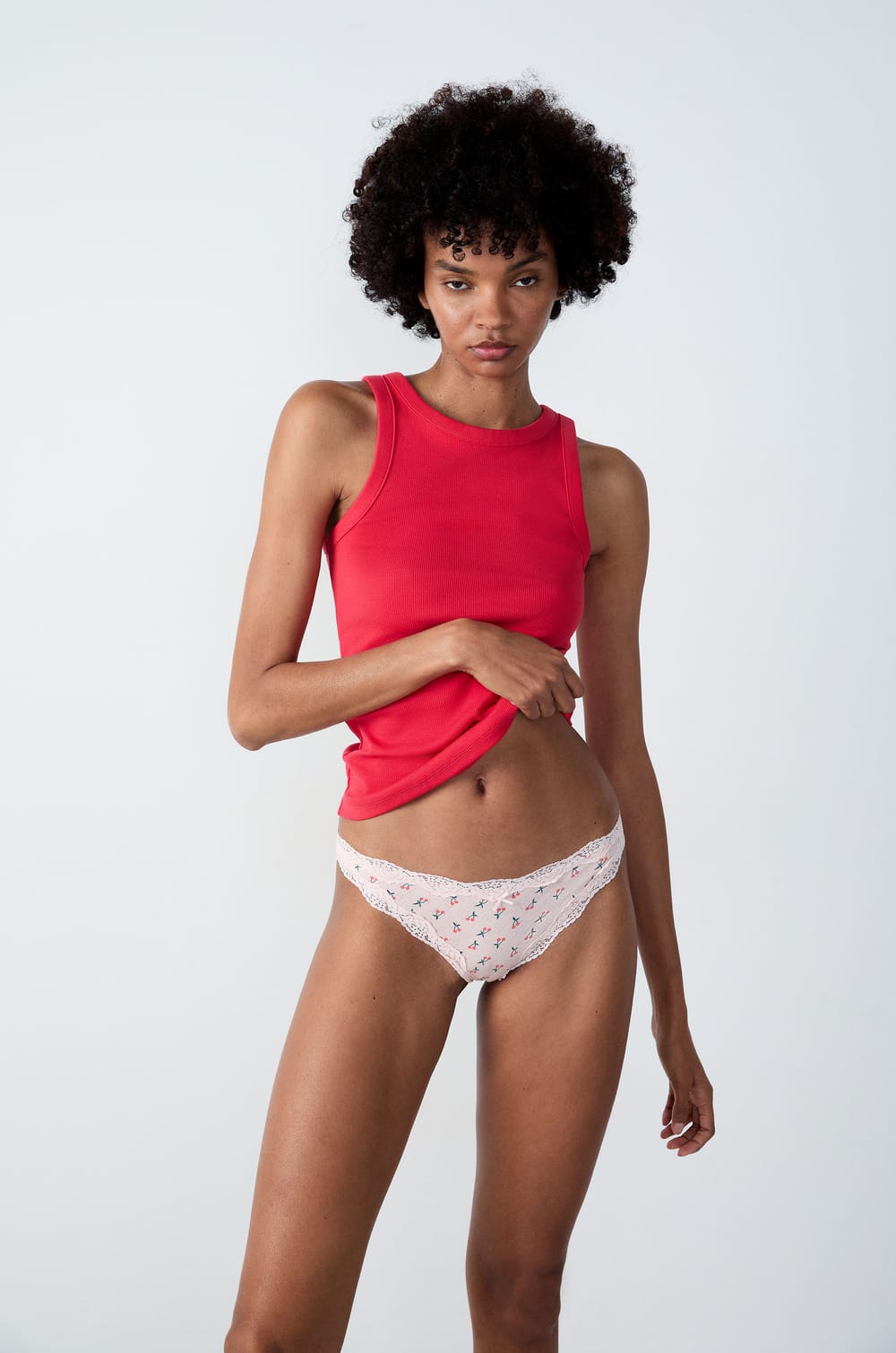 Cotton Brazilian brief with lace details;${refinementColor}
