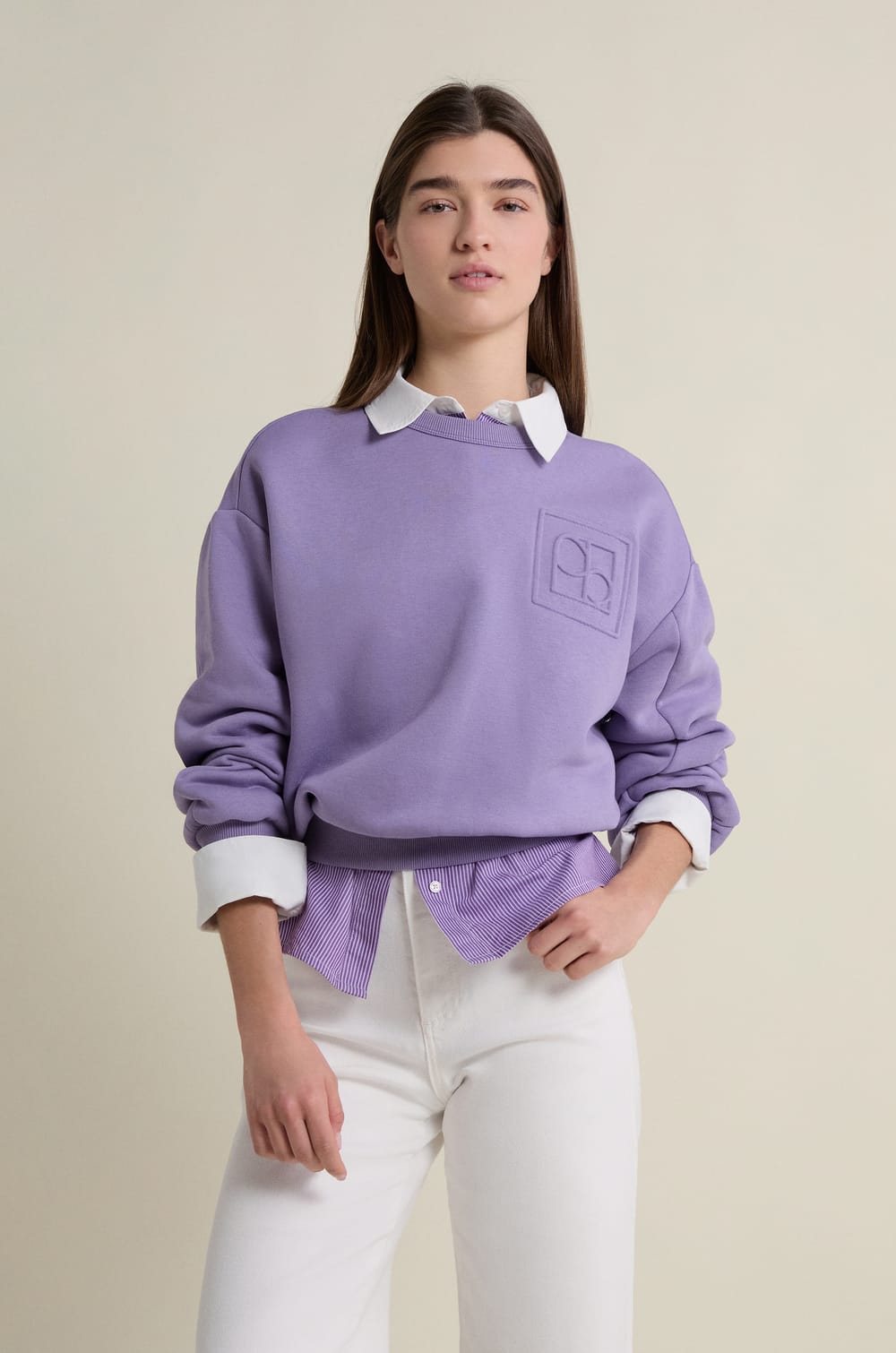 Sweatshirt manches longues;${refinementColor}