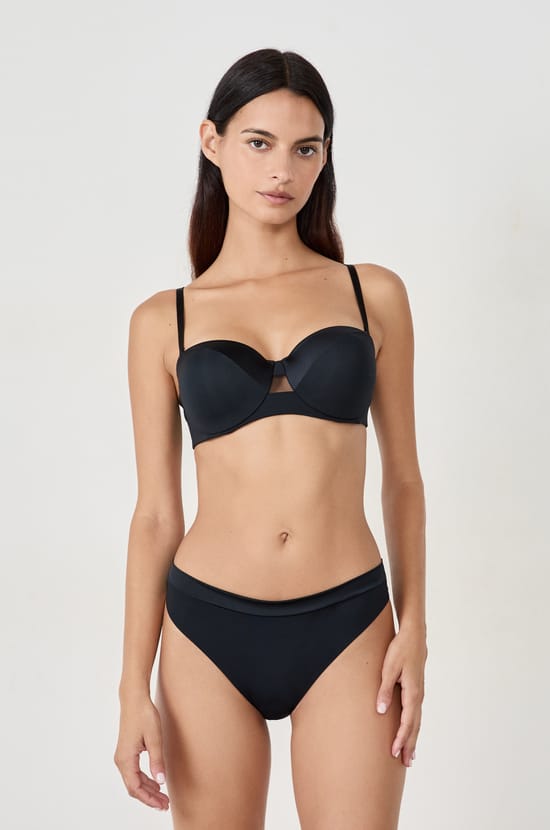 Culotte microfibre satinée;${refinementColor}