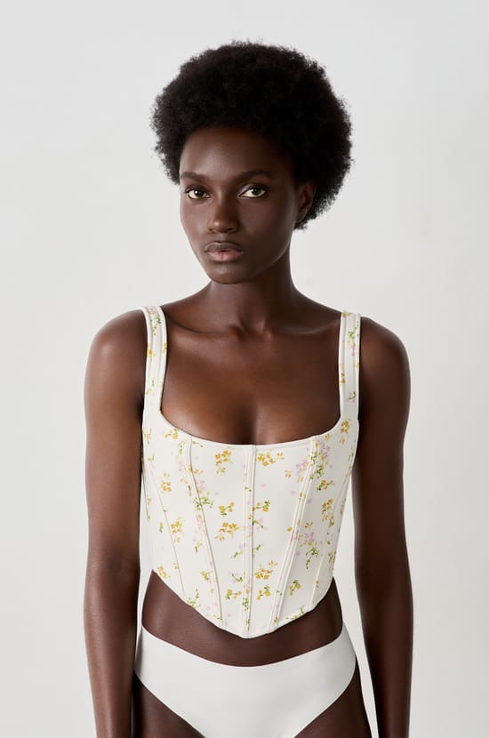 Floral Corset;${refinementColor}