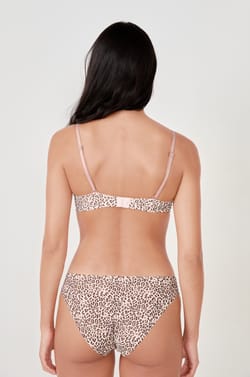 Culotte en microfibre imprimé léopard;${refinementColor}