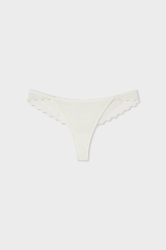 Embroidered Thong;${refinementColor}
