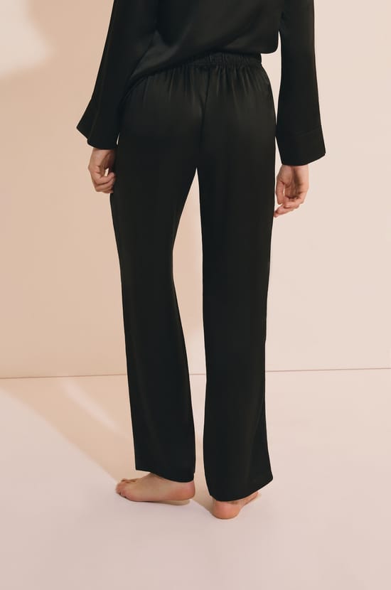 Pantalon de pyjama en soie;${refinementColor}