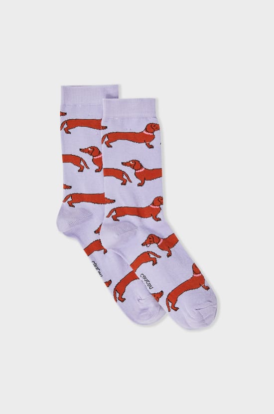 Chaussettes à motifs chiens Coucou Suzette;${refinementColor}