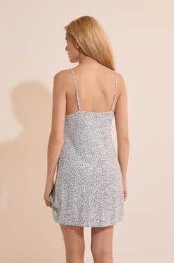 Nuisette courte &agrave; motifs;${refinementColor}