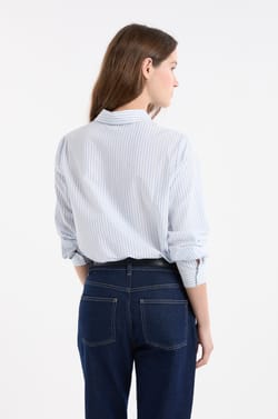 Striped Shirt with Cotton;${refinementColor}