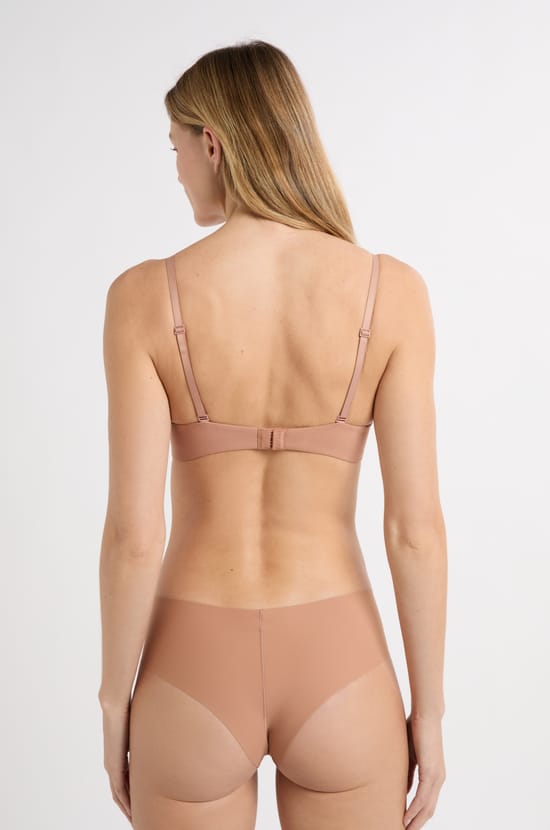 Soutien-gorge coques fines sans armatures en microfibre;${refinementColor}