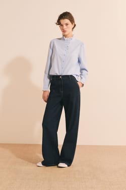 Chemise en coton avec broderie anglaise;${refinementColor}