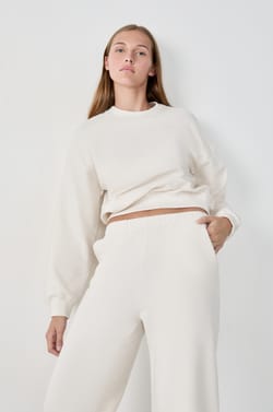 Long-sleeved cotton sweatshirt;${refinementColor}