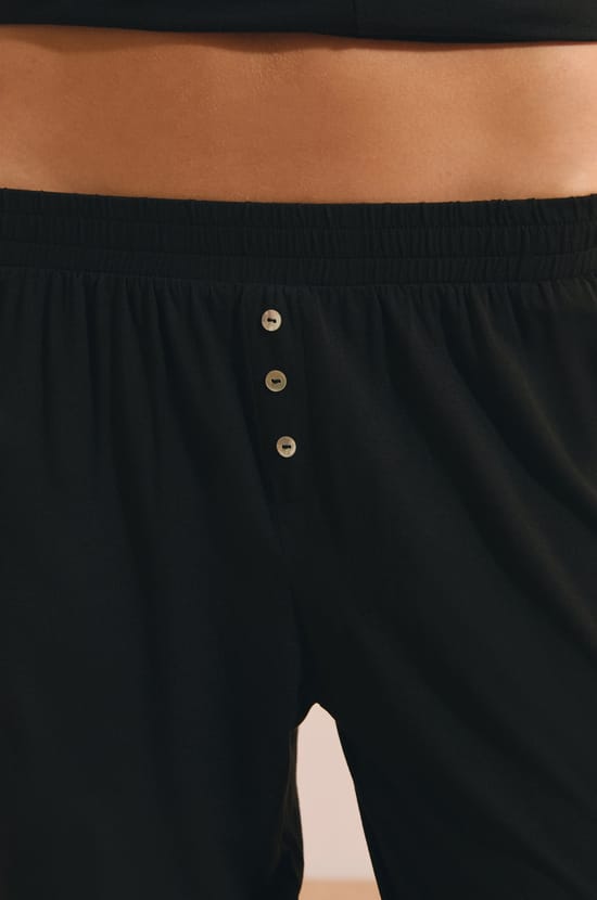 Pantal&oacute;n de pijama liso de modal;${refinementColor}