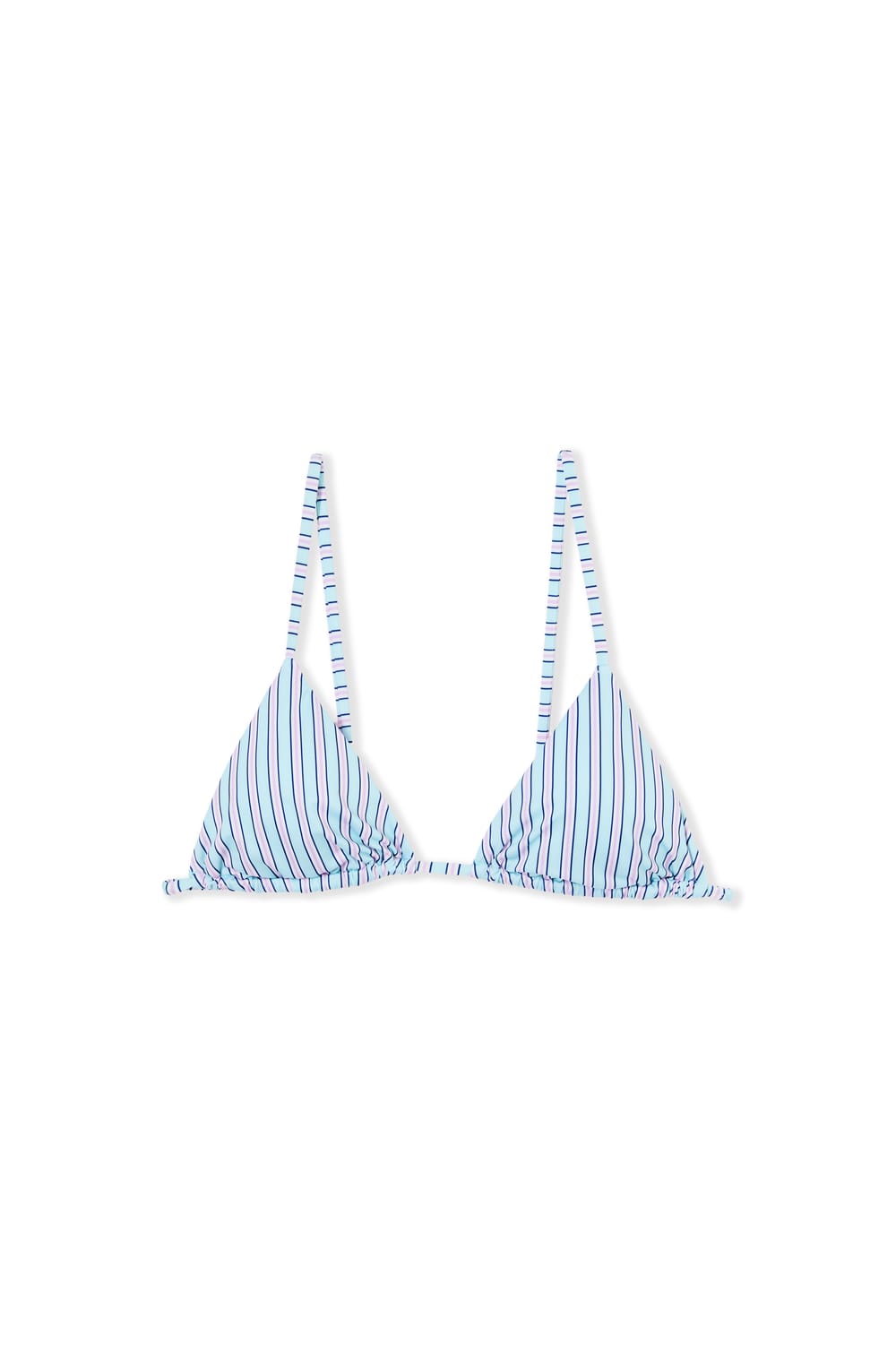 Haut de maillot de bain triangle &agrave; rayures;${refinementColor}