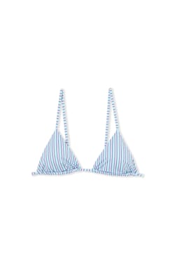 Haut de maillot de bain triangle &agrave; rayures;${refinementColor}