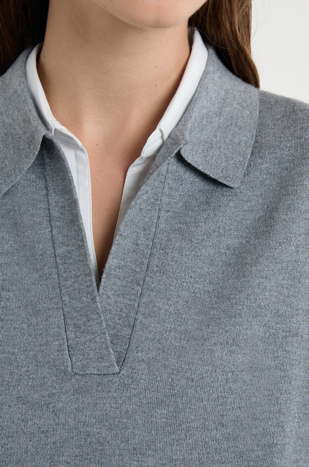 Sleeveless Polo Neck Sweater;${refinementColor}