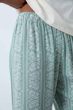 Patterned Pajama Pants;${refinementColor}