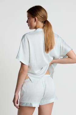 Printed pyjama shorts;${refinementColor}