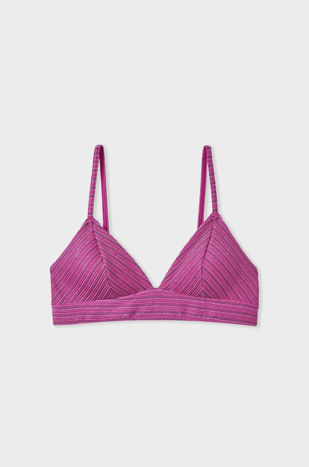 Triangle haut de maillot brillant;${refinementColor}