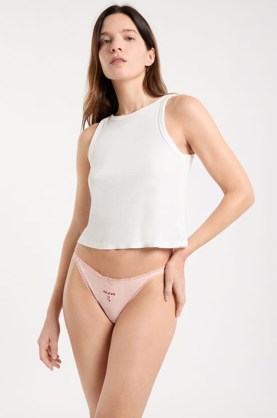 Cotton Thong;${refinementColor}