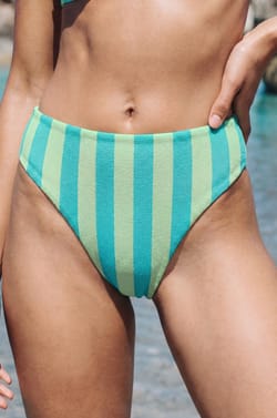 Bas de maillot de bain bikini ray&eacute; ;${refinementColor}