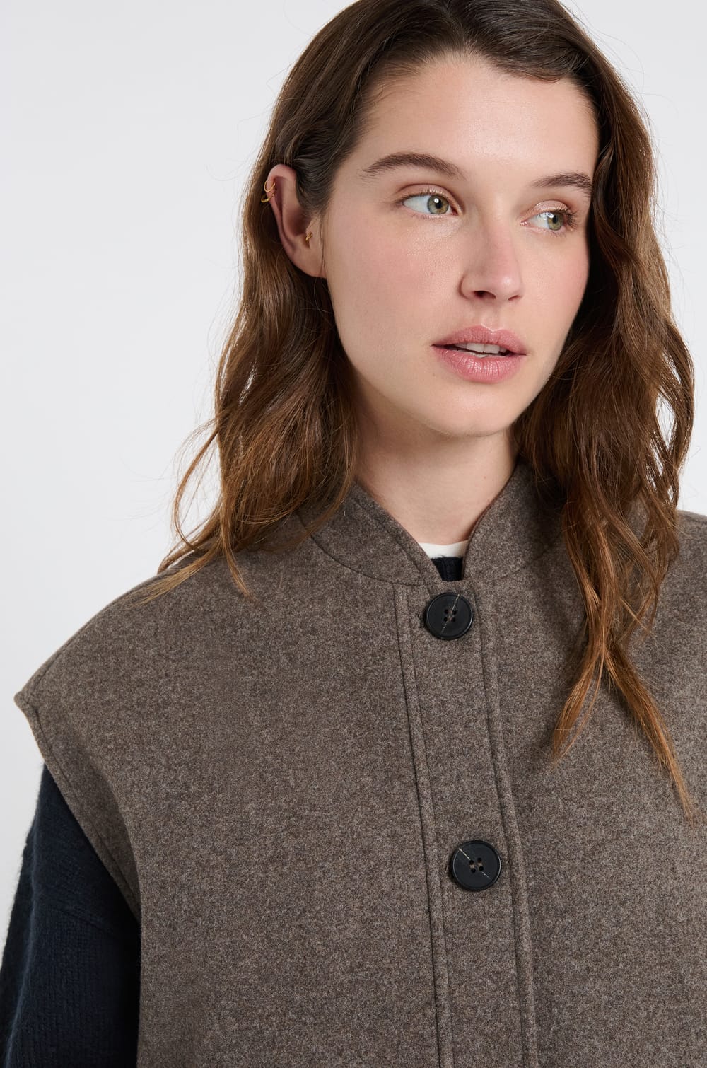 Veste sans manches avec laine;${refinementColor}