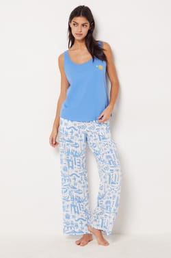 Bavlněné pyžamové tílko;${refinementColor}