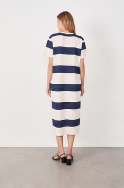 Vestido largo de algodón;${refinementColor}