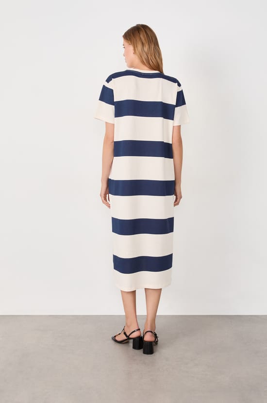 Long cotton dress;${refinementColor}