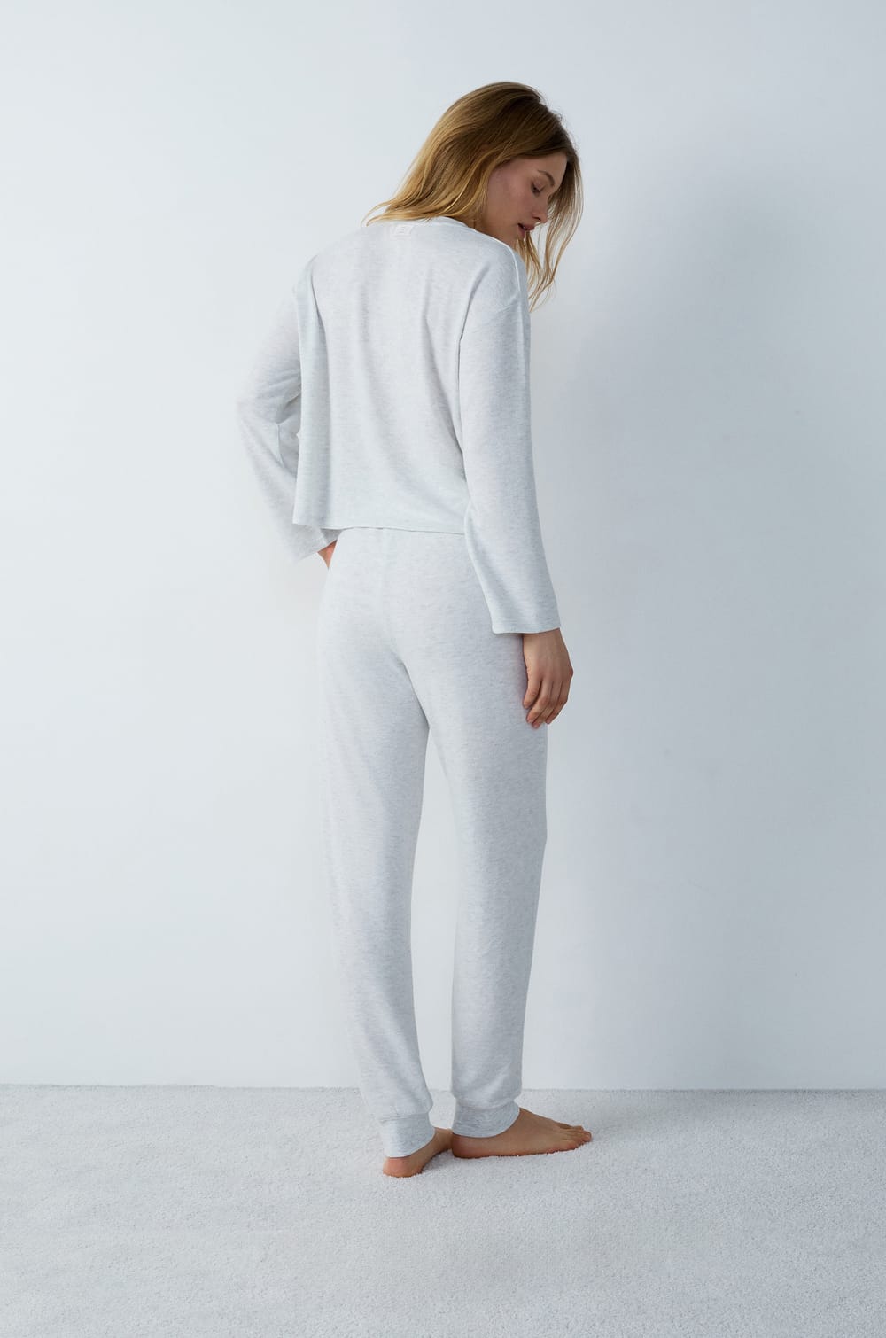 Pyjama Sweatshirt with Two Pockets;${refinementColor}