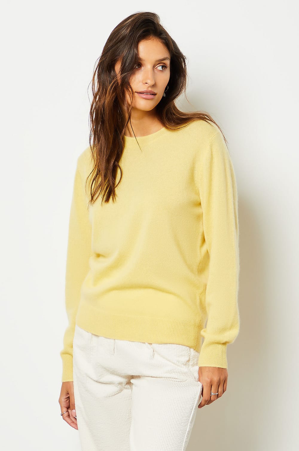Pull Femme Léger Col V Ou Rond - Tricot élégant Pour L'automne-hiver - Matière Douce Et Chaude