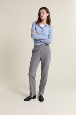 Smart Striped Trousers;${refinementColor}