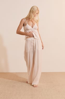 Pantalon de pyjama avec cordon;${refinementColor}