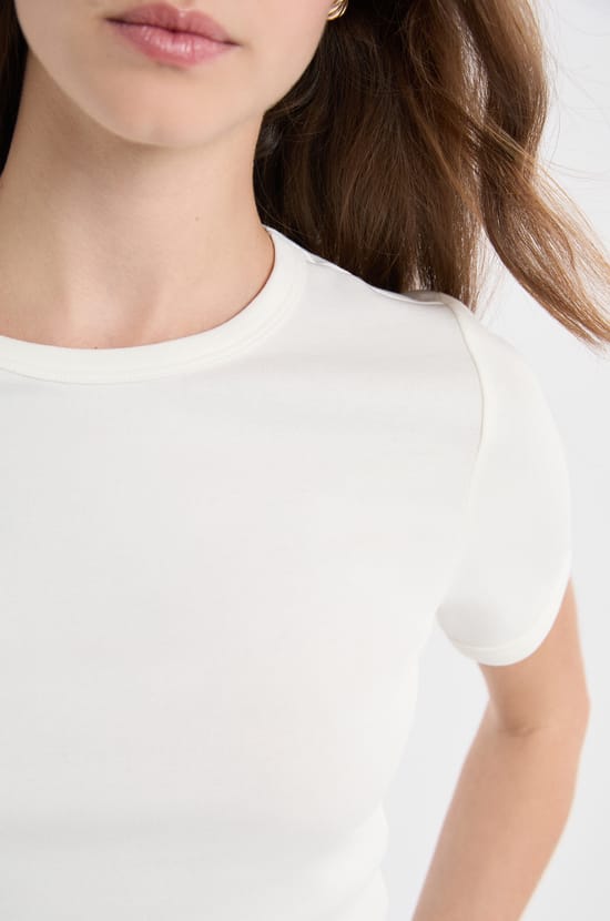 T-shirt manches courtes avec coton;${refinementColor}